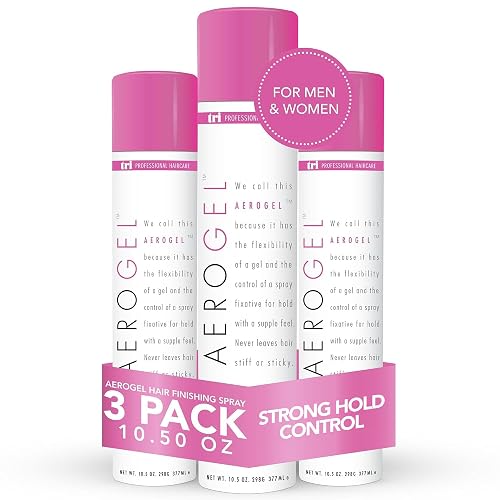 TRI Design Aerogel Finishing Spray - Flexible & Controllable Hairspray for Women and Men, For Hair Styling with a Firm and Extra Hold & Supple Feel