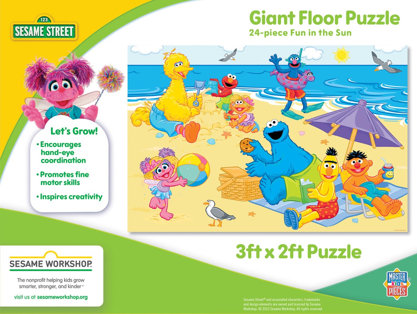 Masterpieces Sesame Street - Fun in The Sun 24pc Floor Puzzle