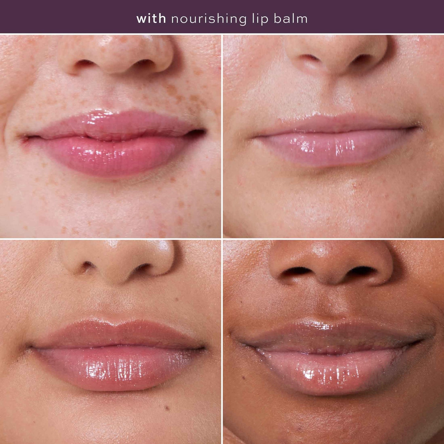 ITK Nourishing Lip Balm - Hydrate Dry, Chapped Lips with Shea Butter + Coconut Oil + Vitamin E - Moisturizes + Soothes Chapped Lips - Glossy