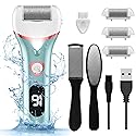 Electric Foot Callus Remover, Rechargeable Portable Electronic Foot File Pedicure Kits, Waterproof Foot Scrubber File, Professional Pedicure Tools
