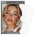 Leterly 24 Pcs Glitter Freckles Face Tattoo,Silver Face Glitter Makeup Patches Cute Sparkle Freckles Patches Waterproof Makeup Speckles for Face