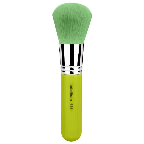 Bdellium Tools Professional Makeup Brush - Green Bambu Series 992 Bronzer - With Soft Synthetic Fibers, For Application of Bronzer (Green, 1pc)