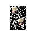 3D Rose Red Drums On Music Notes TWL_38199_1 Towel, 15" x 22"