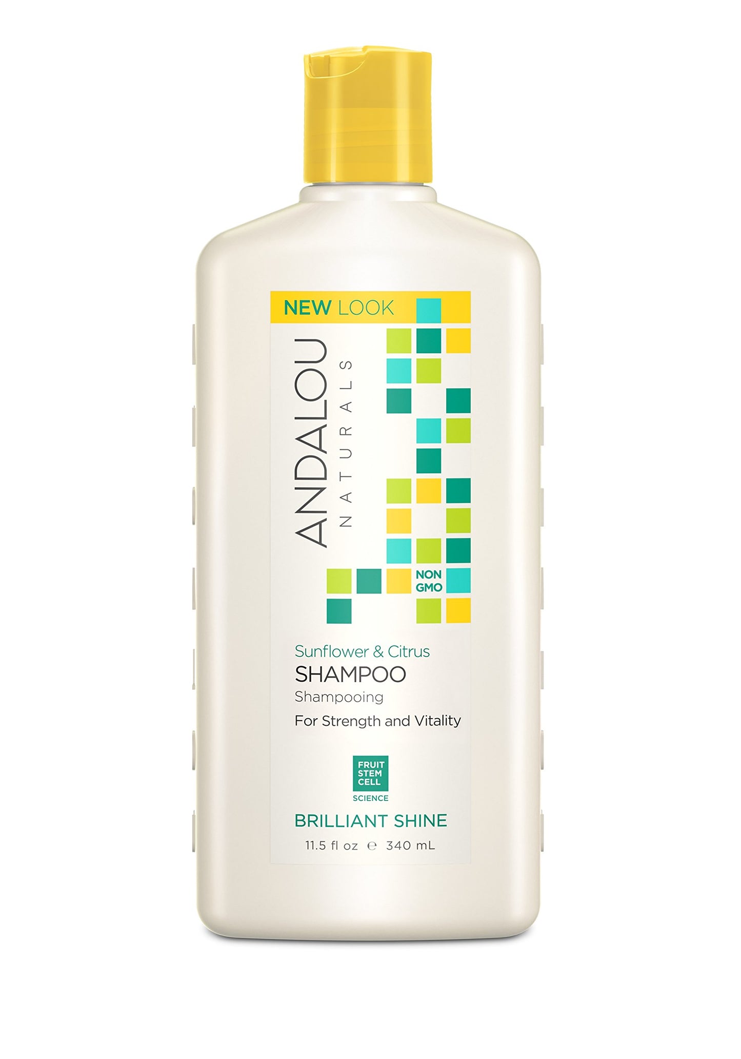 Andalou Naturals Sunflower and Citrus Brilliant Shine Shampoo, 11.5 Ounce