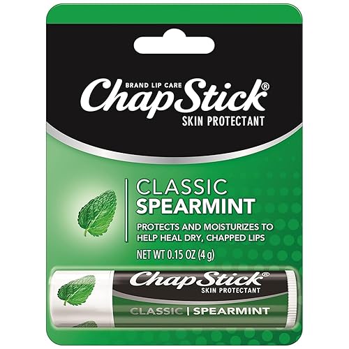 ChapStick Classic Spearmint Lip Balm Tubes, Spearmint ChapStick for Lip Care, Father's Day Gift - 0.15 Oz x 12
