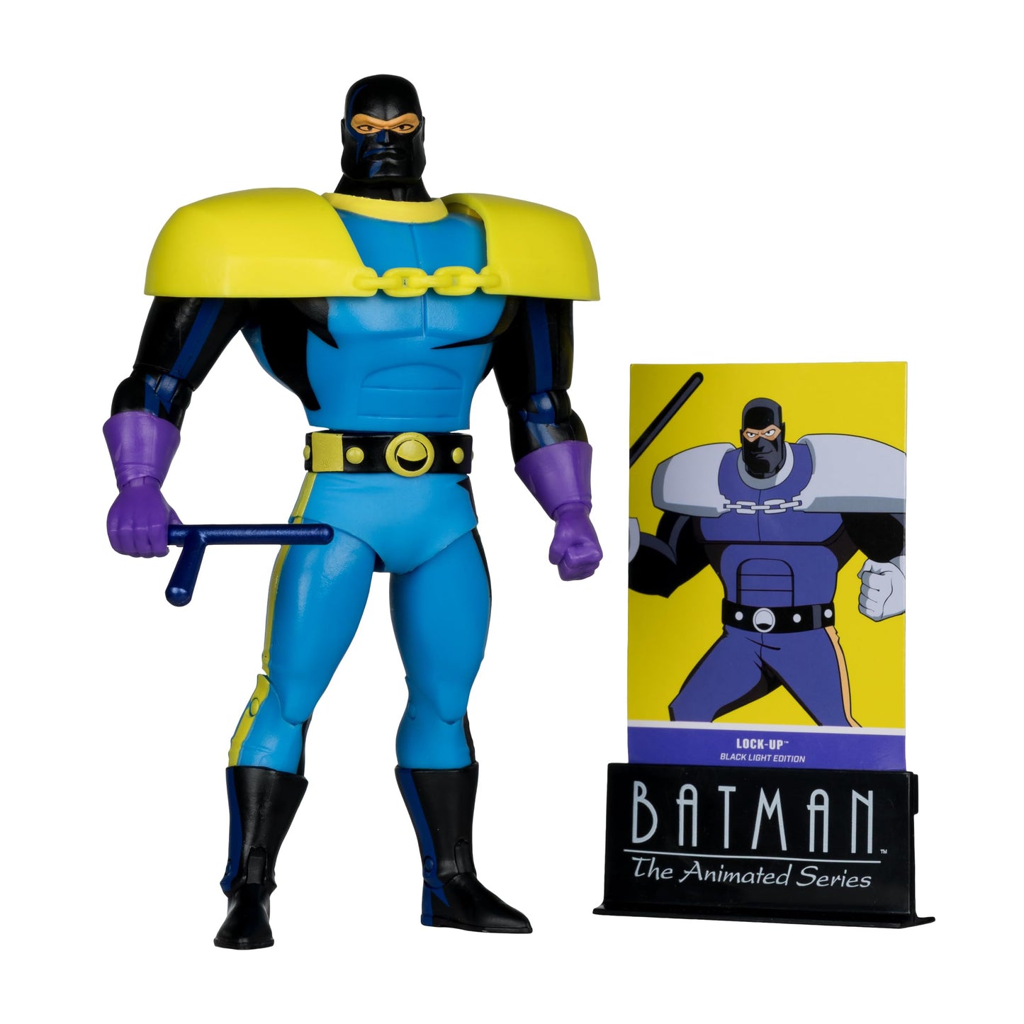 Batman: The Animated Series DC Direct Build-A Action Figure Wave 5 Lock-Up Black Light Edition (Gold Label) 15 cm