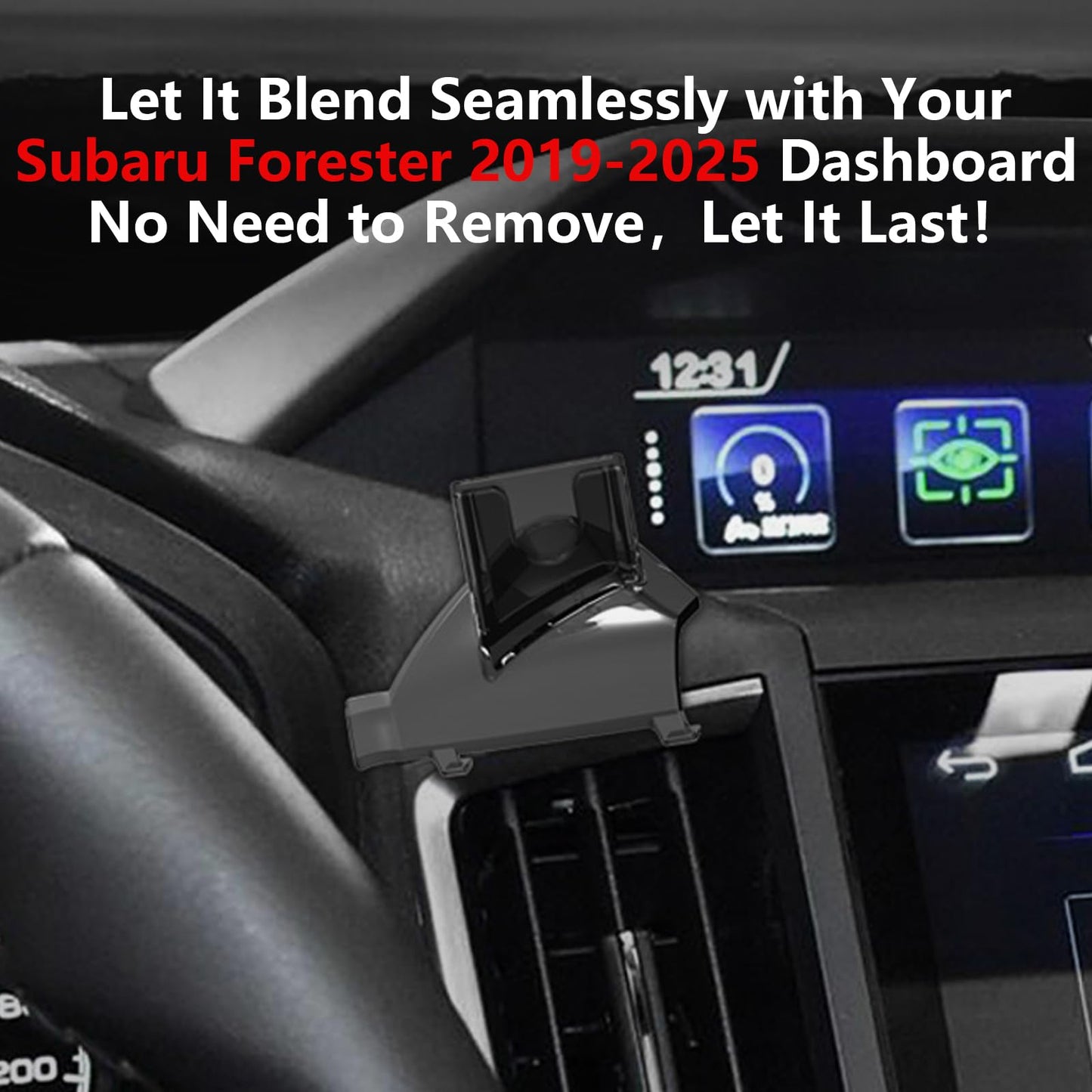 CLEC for Subaru Forester 2019-2025 Magnetic Wireless Car Charger Phone Holder Mount Custom Fit for Subaru Forester 2019-2025 15W Fast Charging Car…