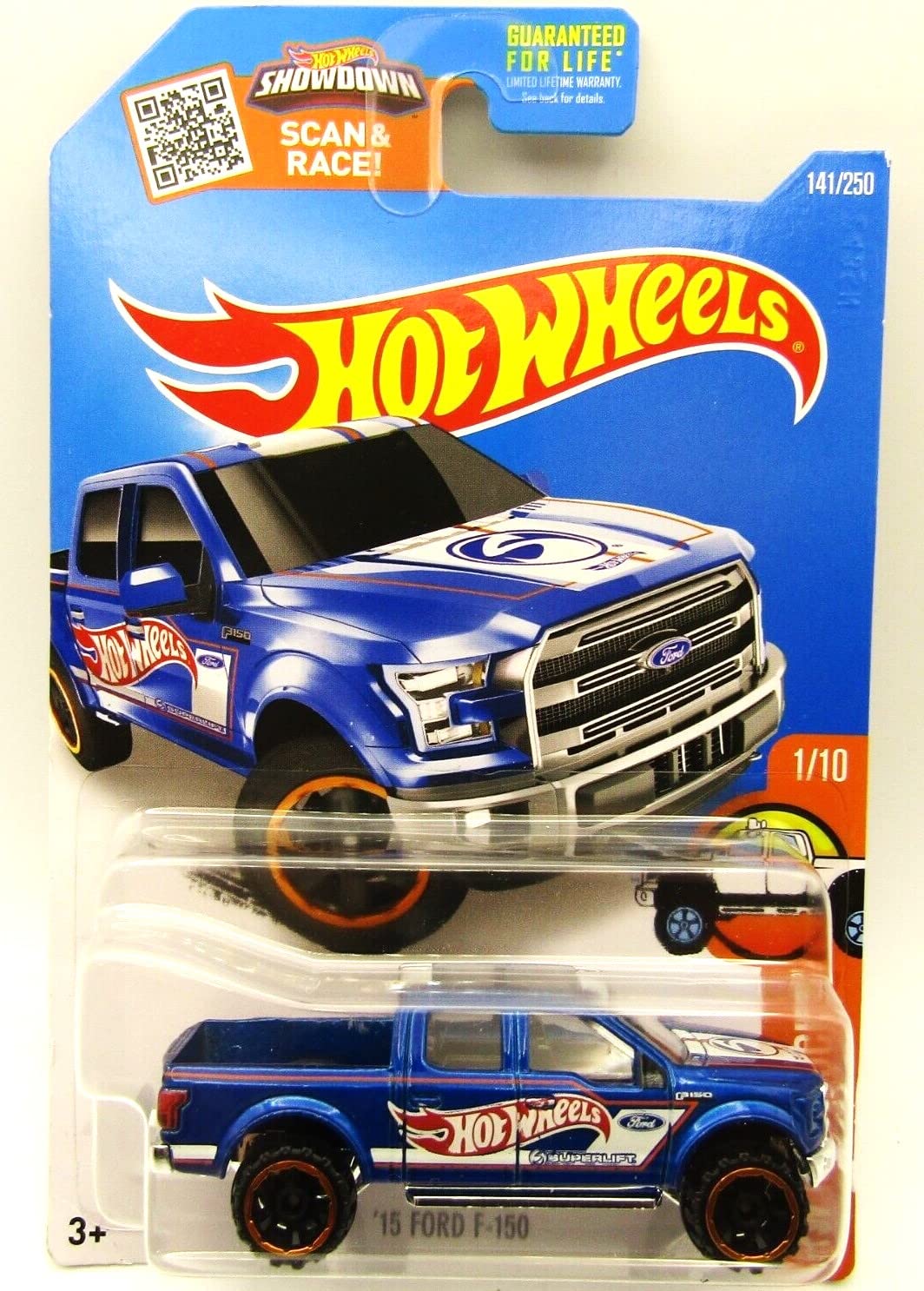 Hot Wheels 2016 HW Hot Trucks '15 Ford F-150 141/250, Blue