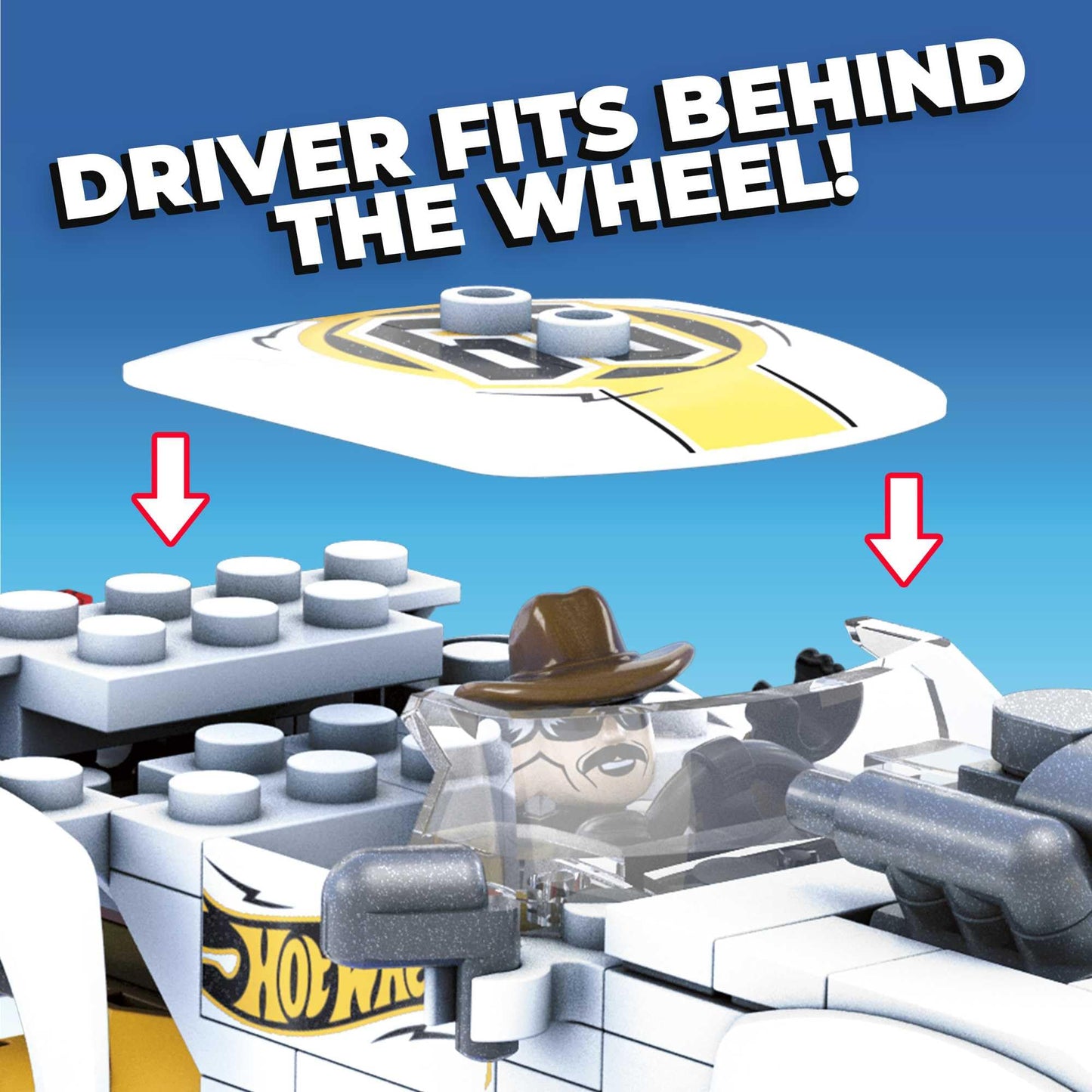 Hot Wheels Mega Rodger Dodger Vehicle Building Set - 98 Piece