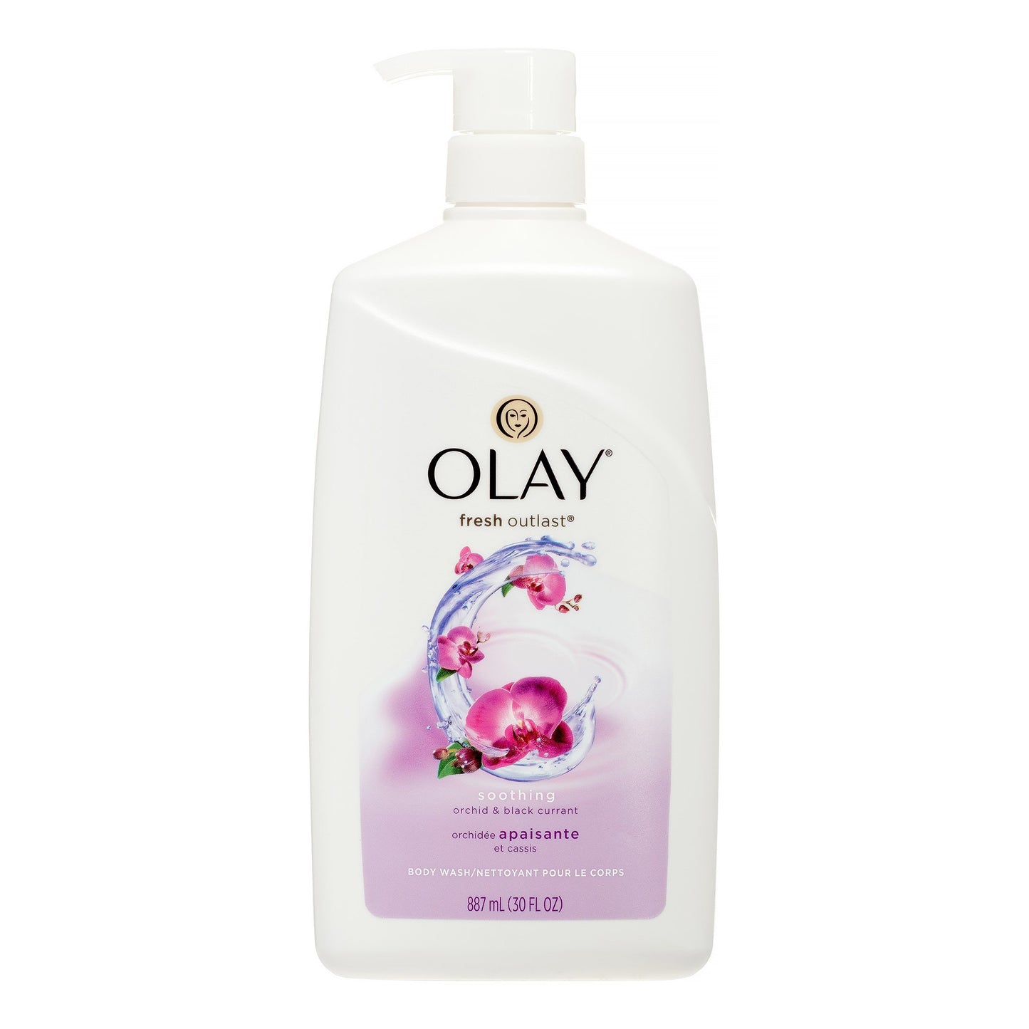 Olay Fresh Outlast Soothing Orchid & Black Currant Body Wash 30 Oz