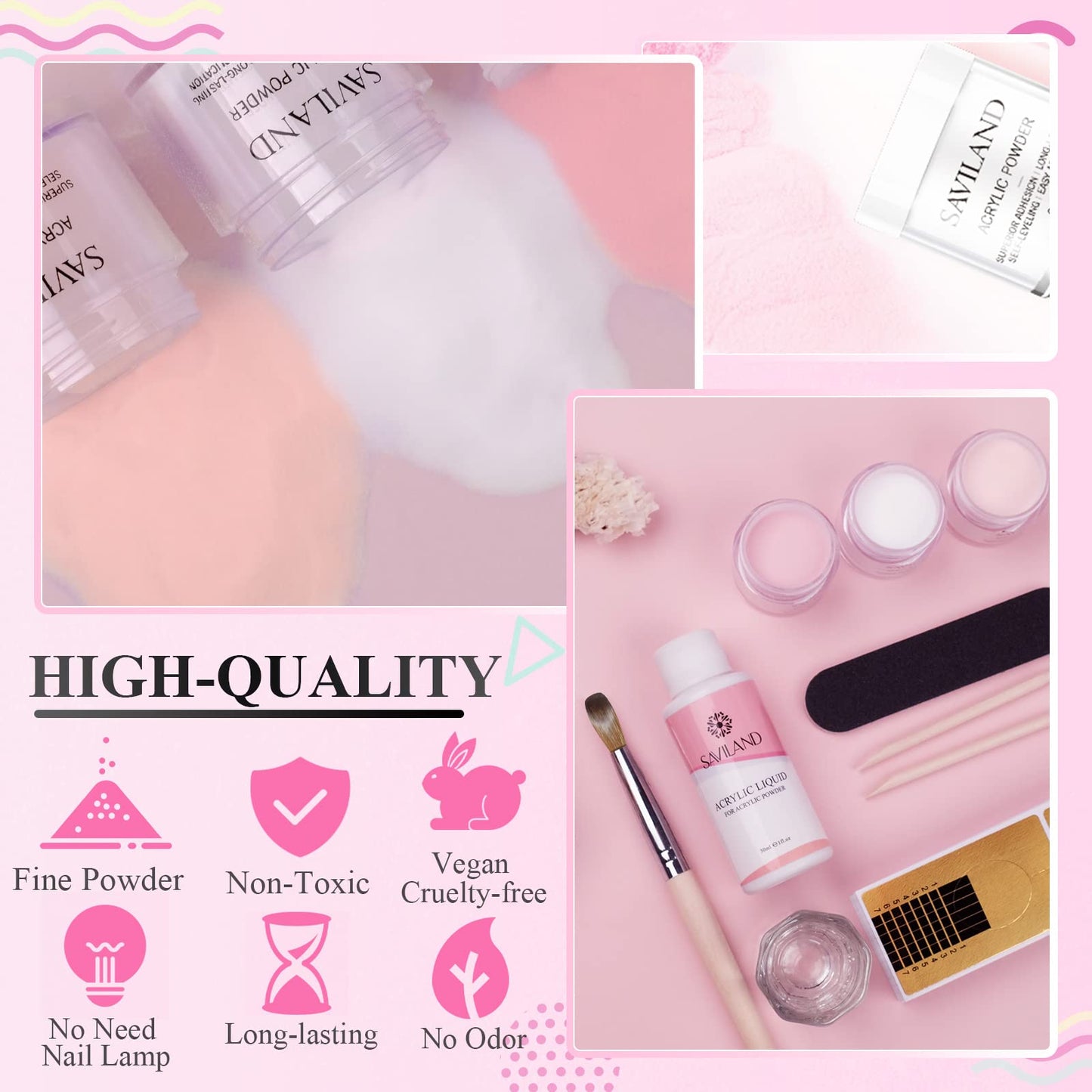 SAVILAND Advanced Gel Nail Kit: Salon Grade Extra Short Almond Nails 500 Pcs Nail Tips Half Matte with U V Nail Lamp Pre-Shaped 12 Sizes Complete At Beauty and Personal Care SAVILAND