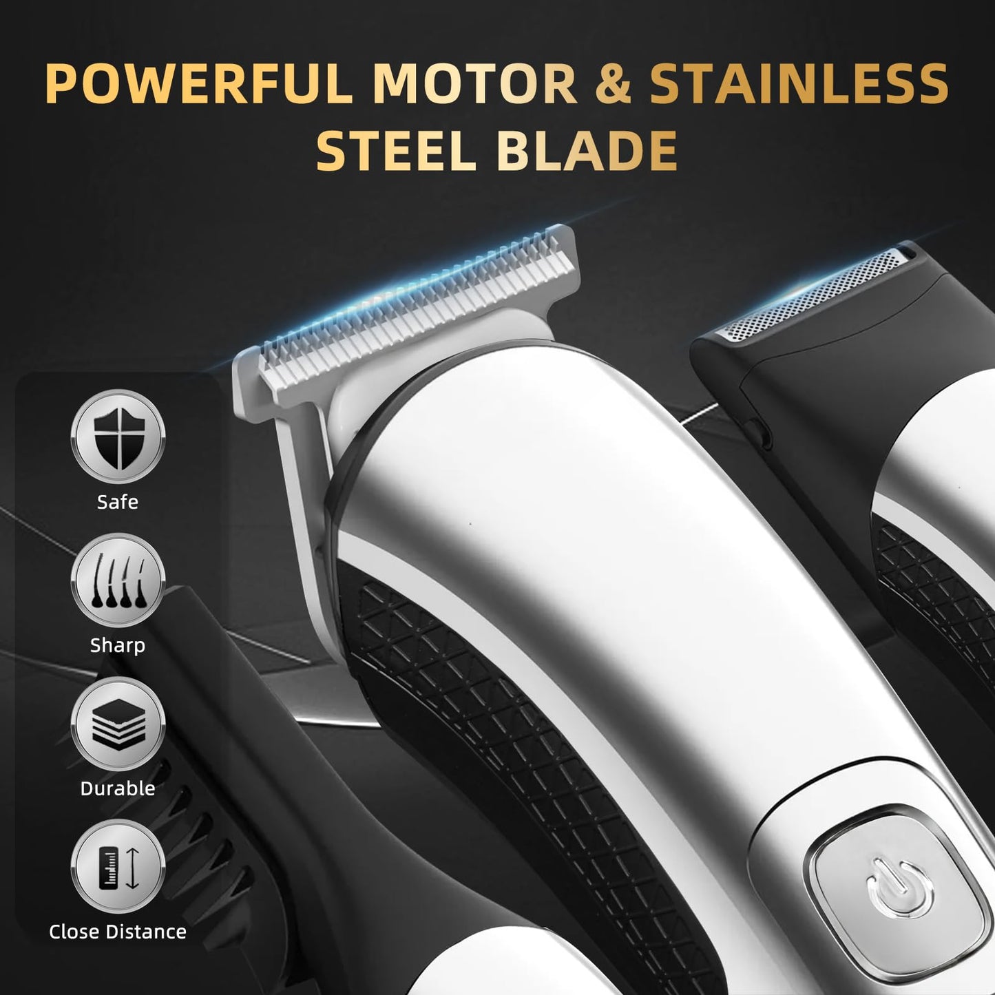 ritarga Beard Trimmer for Men, 20 Length Settings, Waterproof Electric Razor for Men, Hair Trimmer, Nose Hair Trimmer, Cordless Hair Clippers Beauty and Personal Care ritarga