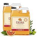 Cucina Fruits & Passion Sanguinelli Orange & Fennel Kitchen Hand Soap Refill, 1L Each - 2 Pack | Biodegradable, Cold-Pressed Olive Oil, Vegan, Made in