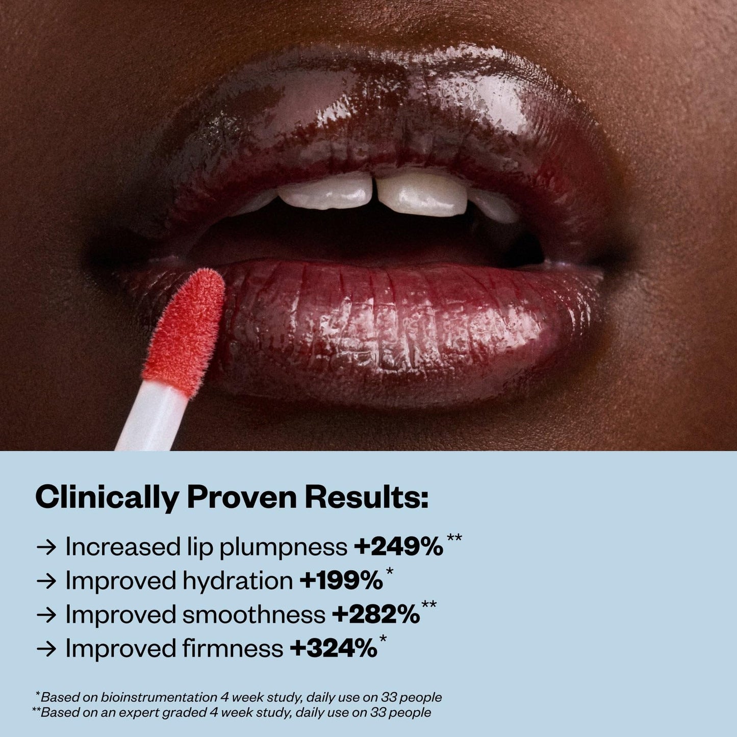 Kosas Wet Lip Oil Gloss - Plumping Peptide Lip Treatment Gloss in Sheer Cherry Red, Hydrating with Hyaluronic Acid, Peptides & Plant Oils, Non-Sticky,