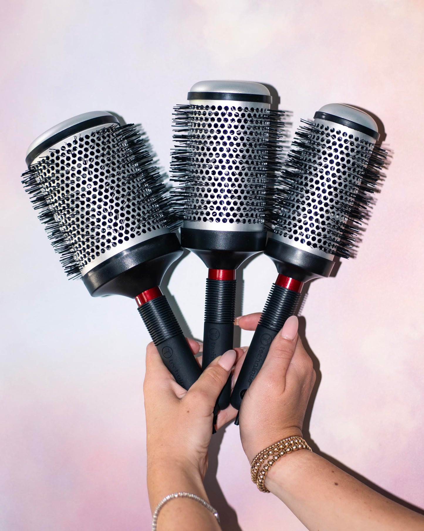 Cricket Technique Thermal Hair Brush #350 1.5” for Curling, and Styling - Heat-Retaining Barrel with Anti-Static Tourmaline Bristles, Round Thermal