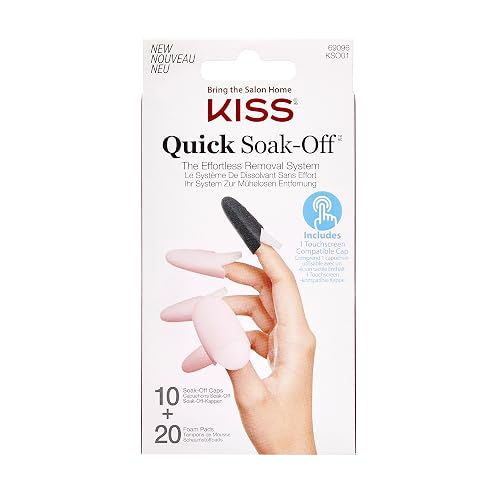KISS Soak Off Remover Caps Beauty & Personal Care KISS