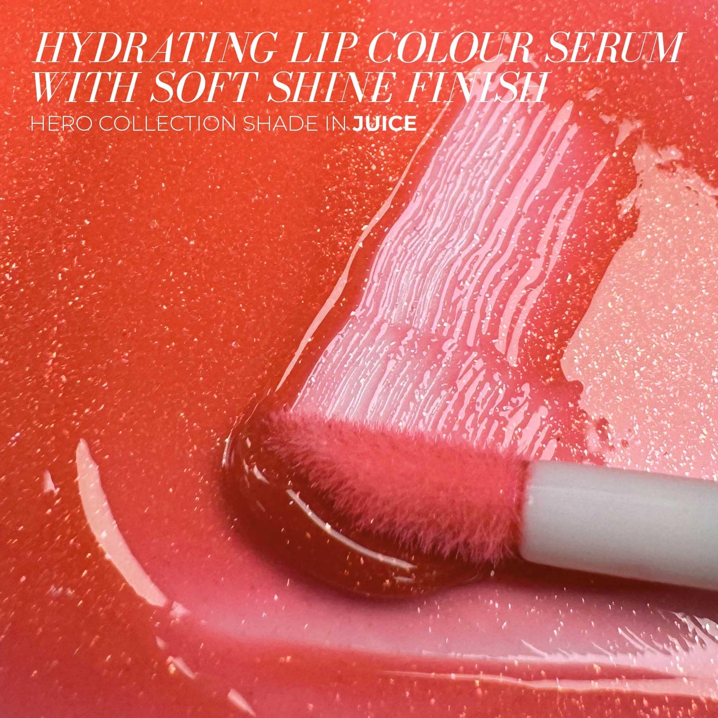 FITGLOW Beauty Lip Colour Serum | Hydrating Lip Gloss | Plumping Anti-Aging Lip Treatment | Natural Shine with Pomegranate Sterols & Collagen |