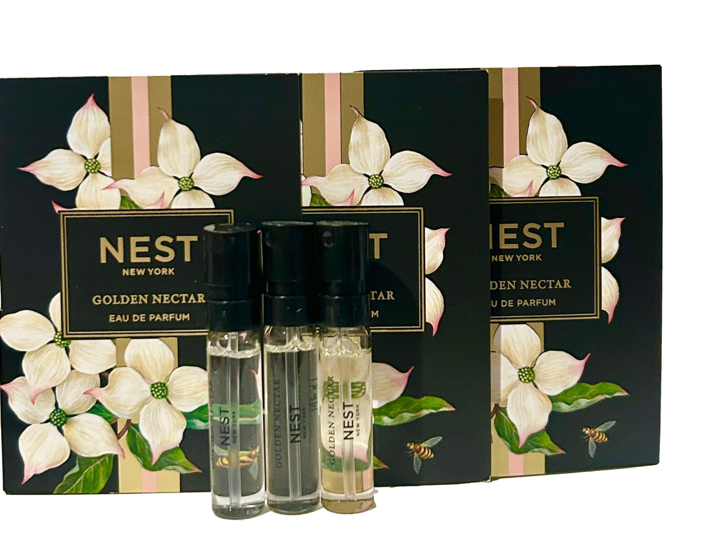 NEST GOLDEN NECTAR Sample Perfume Parfum 1.5 ml / 0.05 fl.oz - Vial Spray Set of 3 Vials (1457)