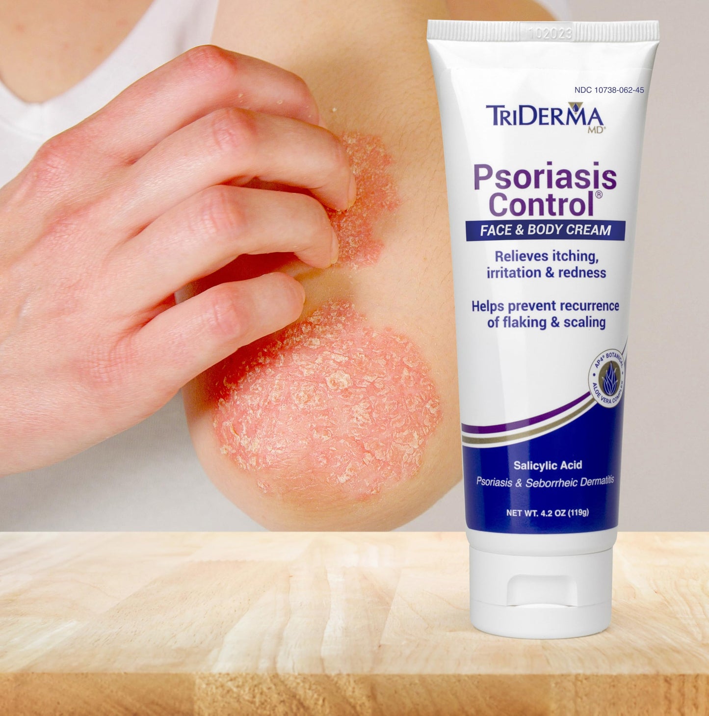 TriDerma Psoriasis Control Face and Body Cream, 4.2 Ounces