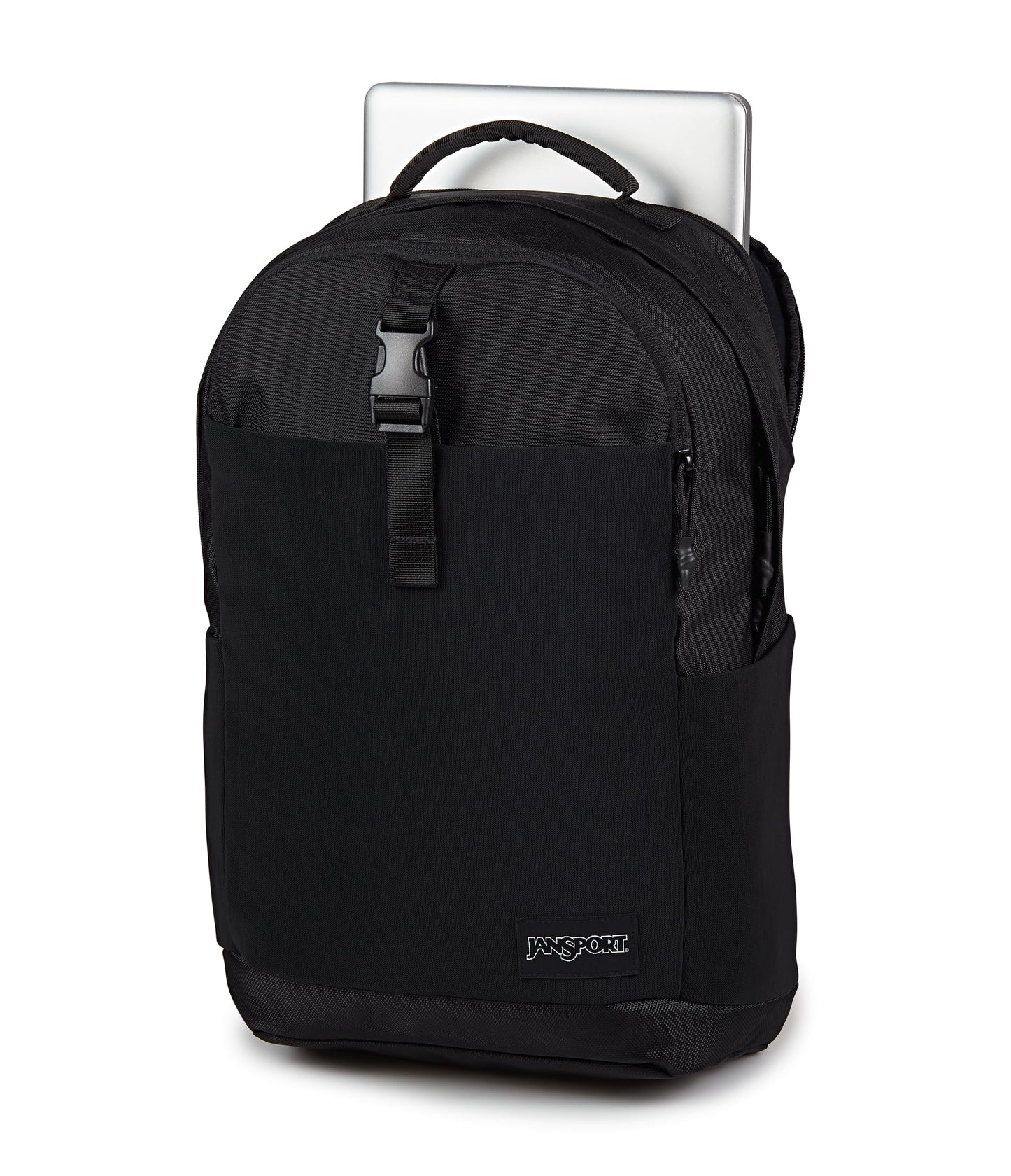 JanSport Journey Pack Backpack - Large Main Compartment, Dual Water Bottle Pockets, 15-inch Padded Laptop Compartment with Tricot Lined Sleeve, Black