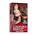 Revlon Colorsilk Beautiful Color Permanent Hair Color, Long-Lasting High-Definition Color, Shine & Silky Softness with 100% Gray Coverage, Ammonia
