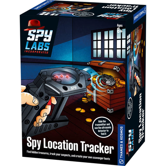 Thames & Kosmos Spy Labs Spy Location Tracker – Find Treasures, Track Suspects & Create Scavenger Hunts with Ultrasonic Sensor Gadget