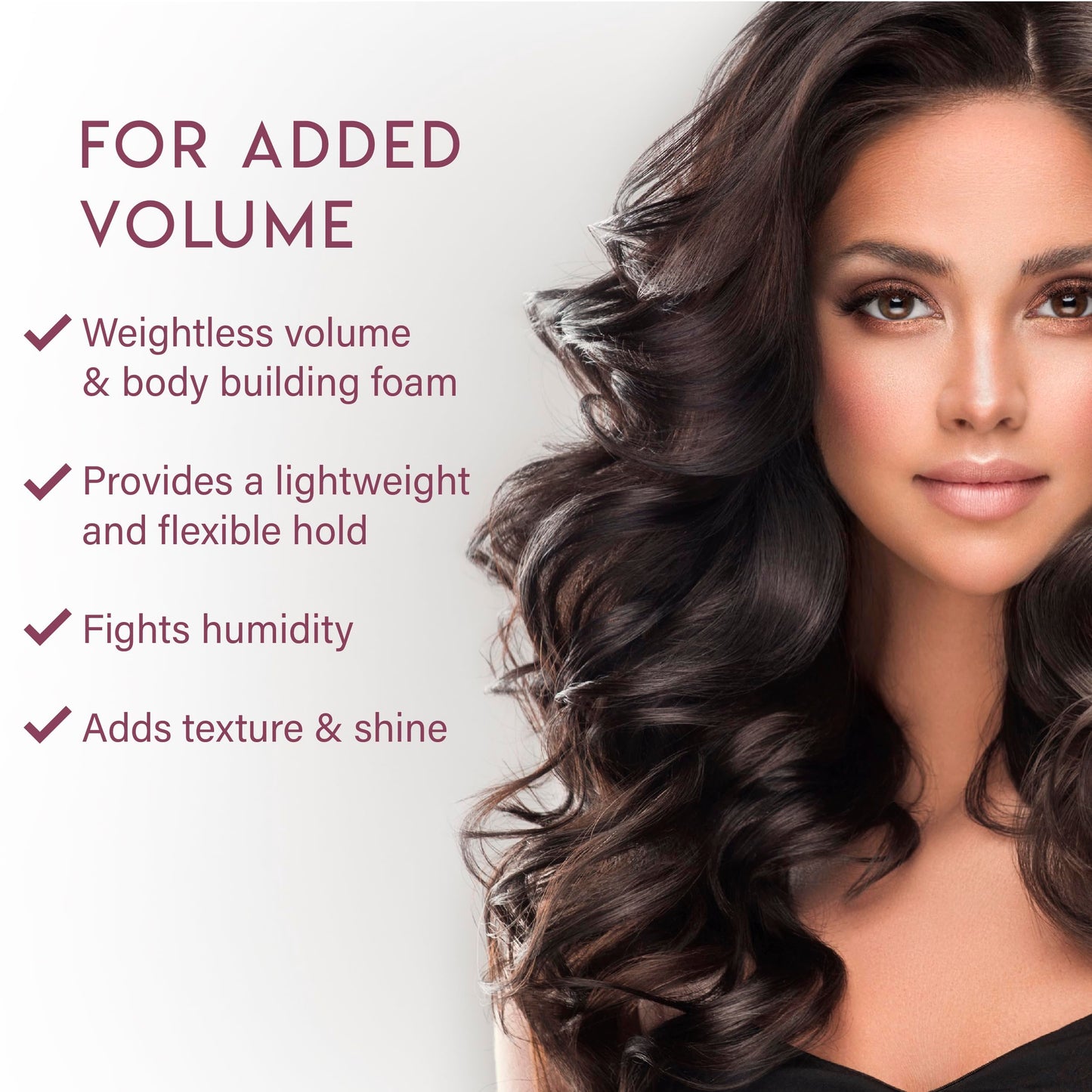 ALURAM Coconut Water Volumizing Foam, Lightweight Volume & Flexible Hold, 7 Fl Oz