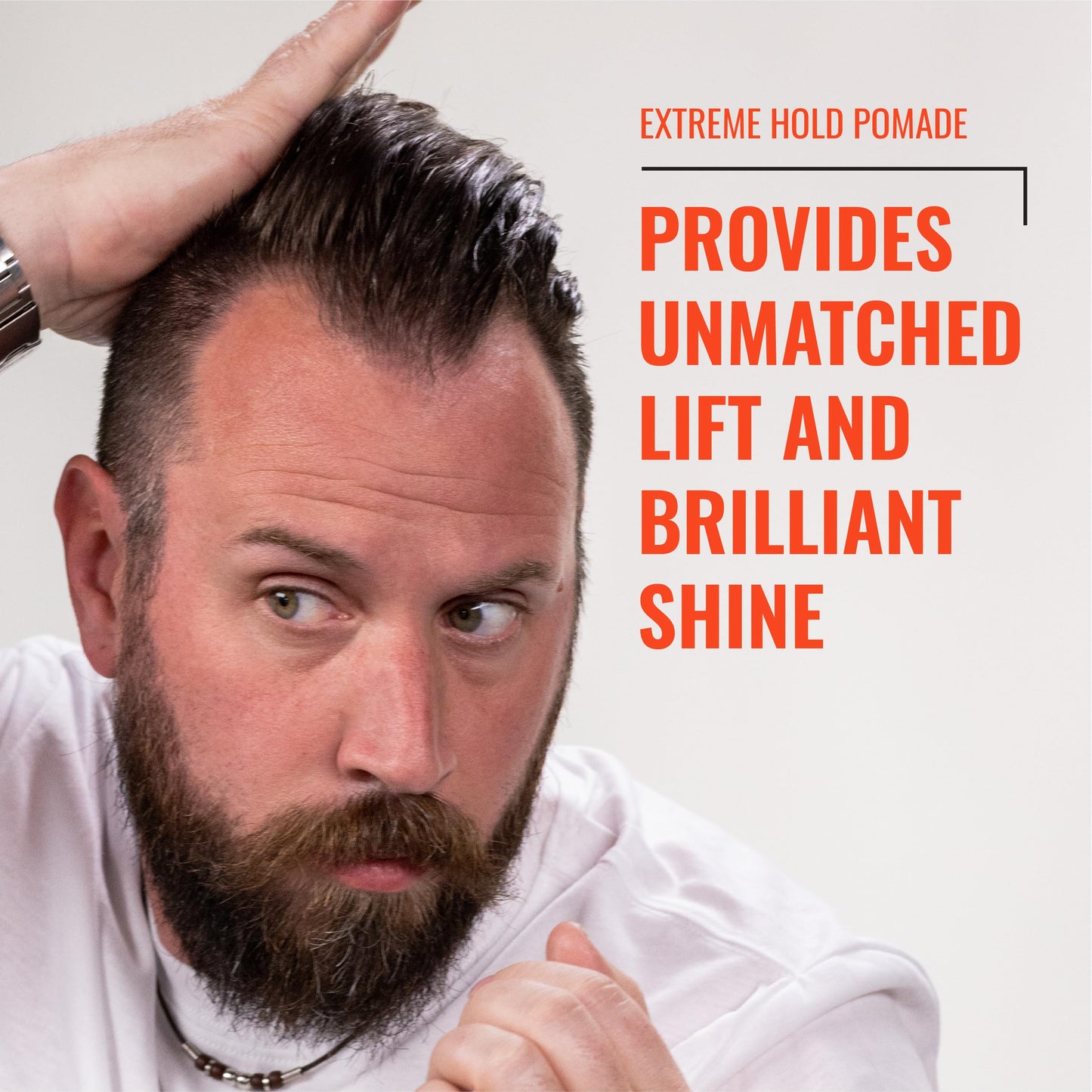 Fix Your Lid Extreme Hold Hair Pomade For Men - High Shine Water Based Hair Gel 3.75 oz - Easy To Wash Out