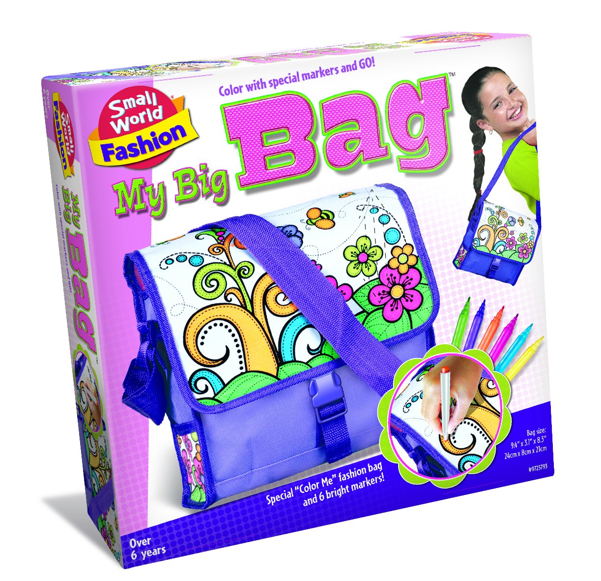 Small World Toys Fashion - My Big Bag Plush Purse