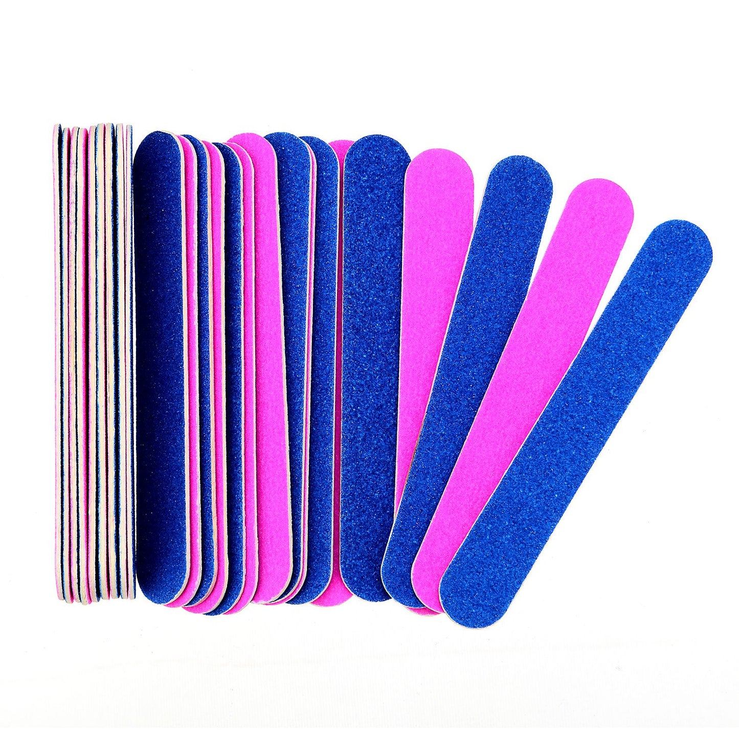 Sumind 100 Pcs Nail File Professional Emery Boards Disposable Grit Nail File 3.35 x 0.51 x 0.05 Inch Double Sided Manicure Tools Kits Pedicure