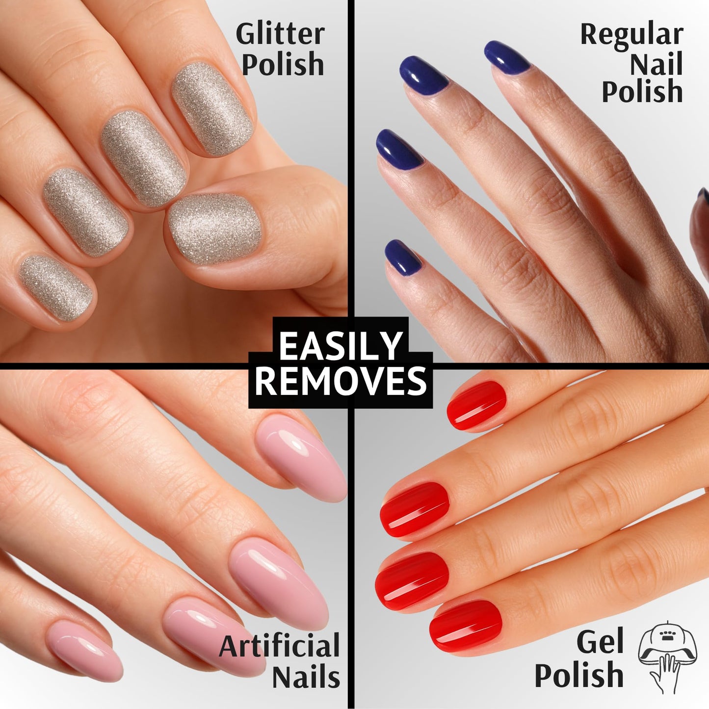 Pronto 100% Acetone Gel Nail Polish Remover - Gel Polish Remover for Nails | Acetone Nail Polish Remover & Acrylic Nail Remover for Removal of Glue