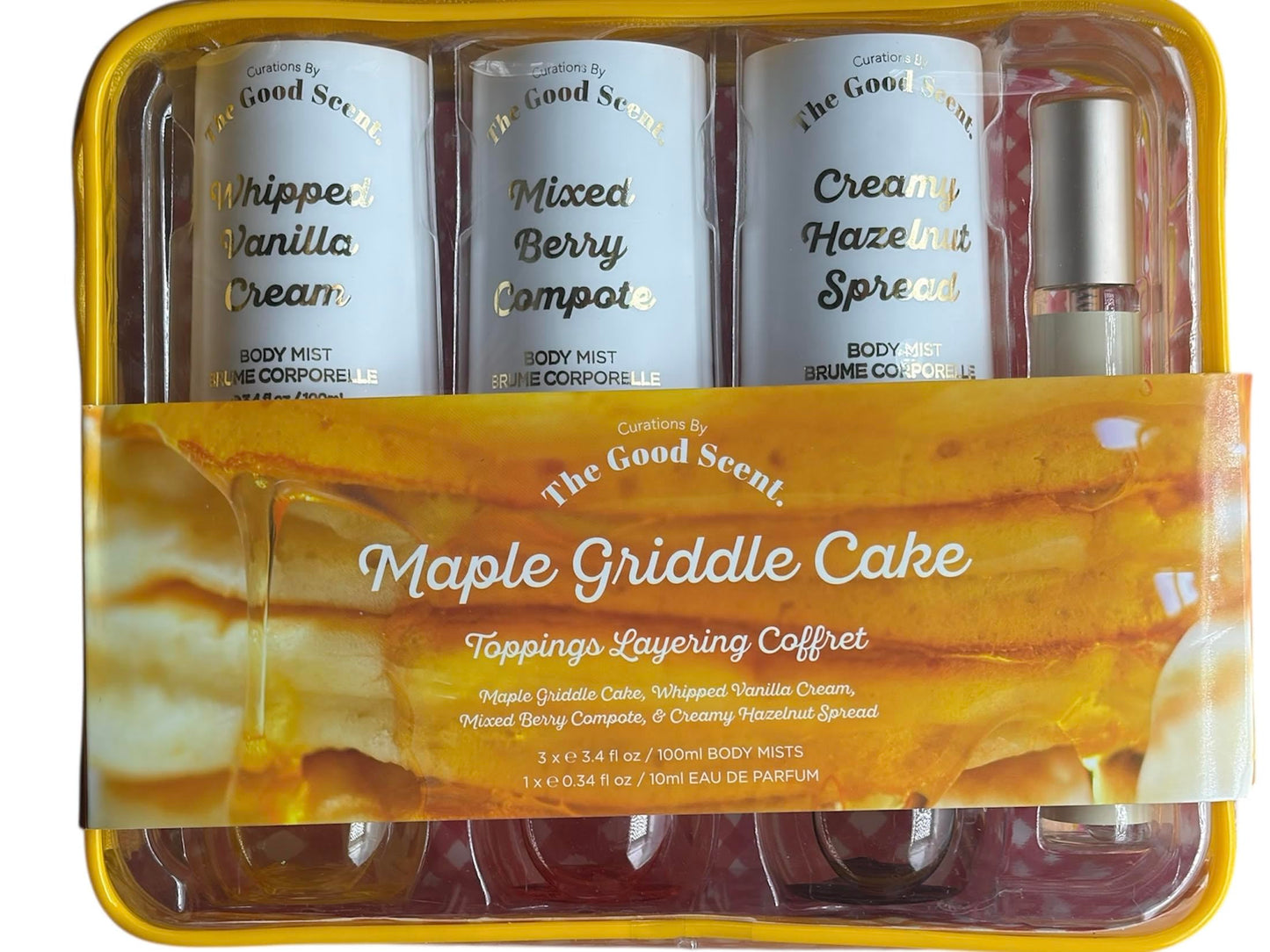 Curations by the Good Scent Maple Griddle Cake Body Mists Toppins Layering Coffret
