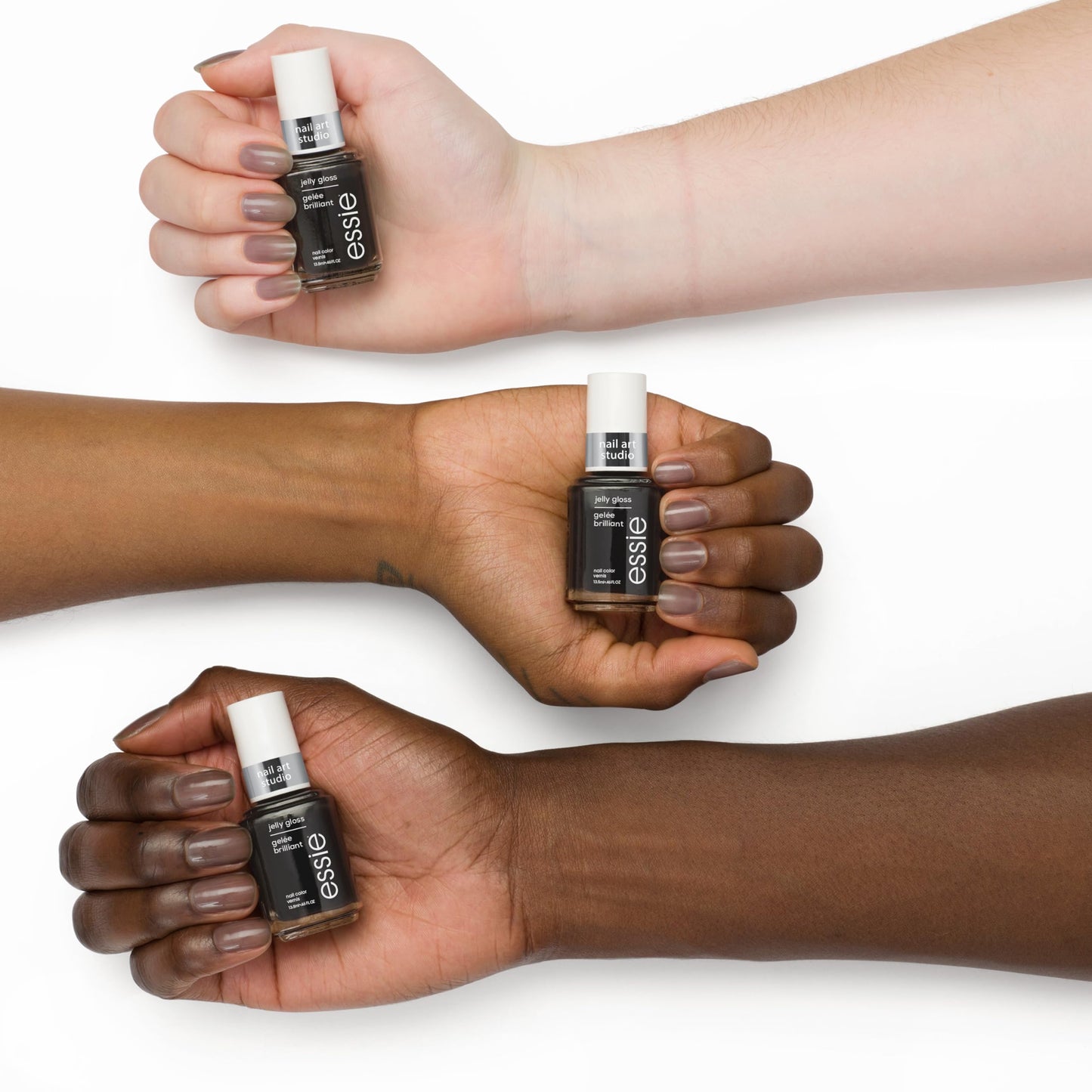 essie Nail Art Studio Jelly Gloss Polish, Vegan, Sheer Black Nail Polish, Ink Jelly, 0.46 Fl Oz Beauty & Personal Care essie