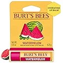 Burt's Bees Watermelon Lip Balm, Lip Moisturizer With Responsibly Sourced Beeswax, Tint-Free, Natural Conditioning Lip Treatment, 1 Tube, 0.15 oz.