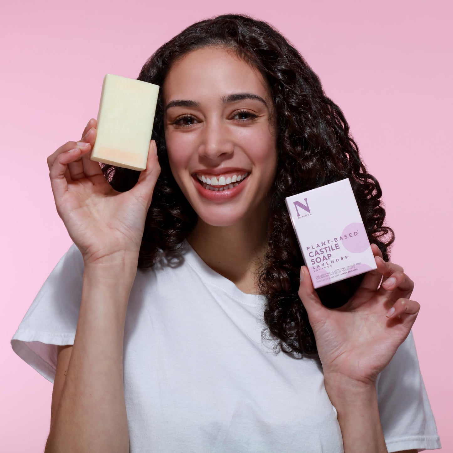 Dr. Natural Castile Bar Soap - Multipurpose Soap Bar with Anti-Acne Properties - For Face, Body and Hair - Sensitive Skin Body Wash - Lavender - 5 oz