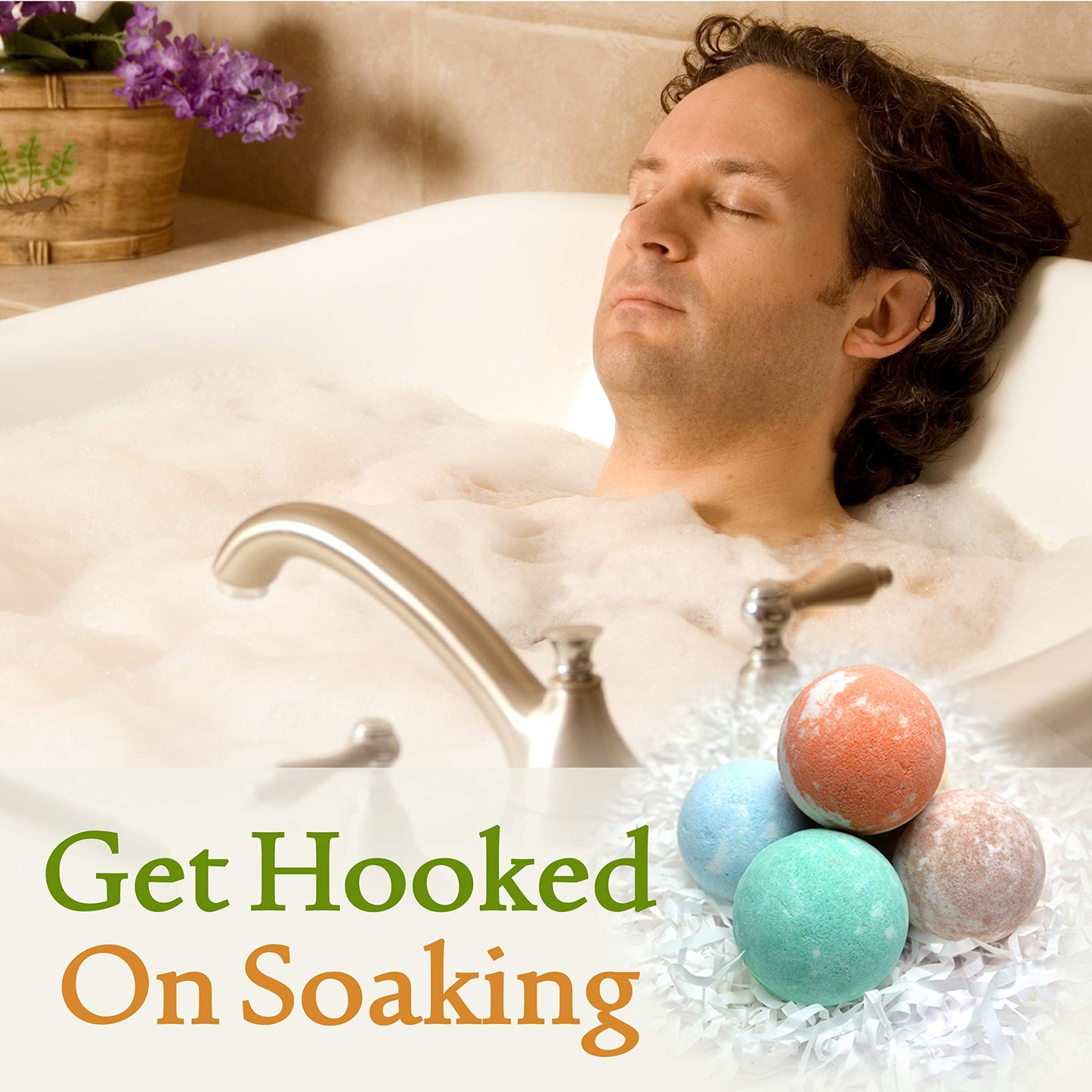 Natural Bath Bombs Gift Set for Women and Men. 50 Essential Oil Bath Bombs with Organic & Moisturizing Pure Goodness.