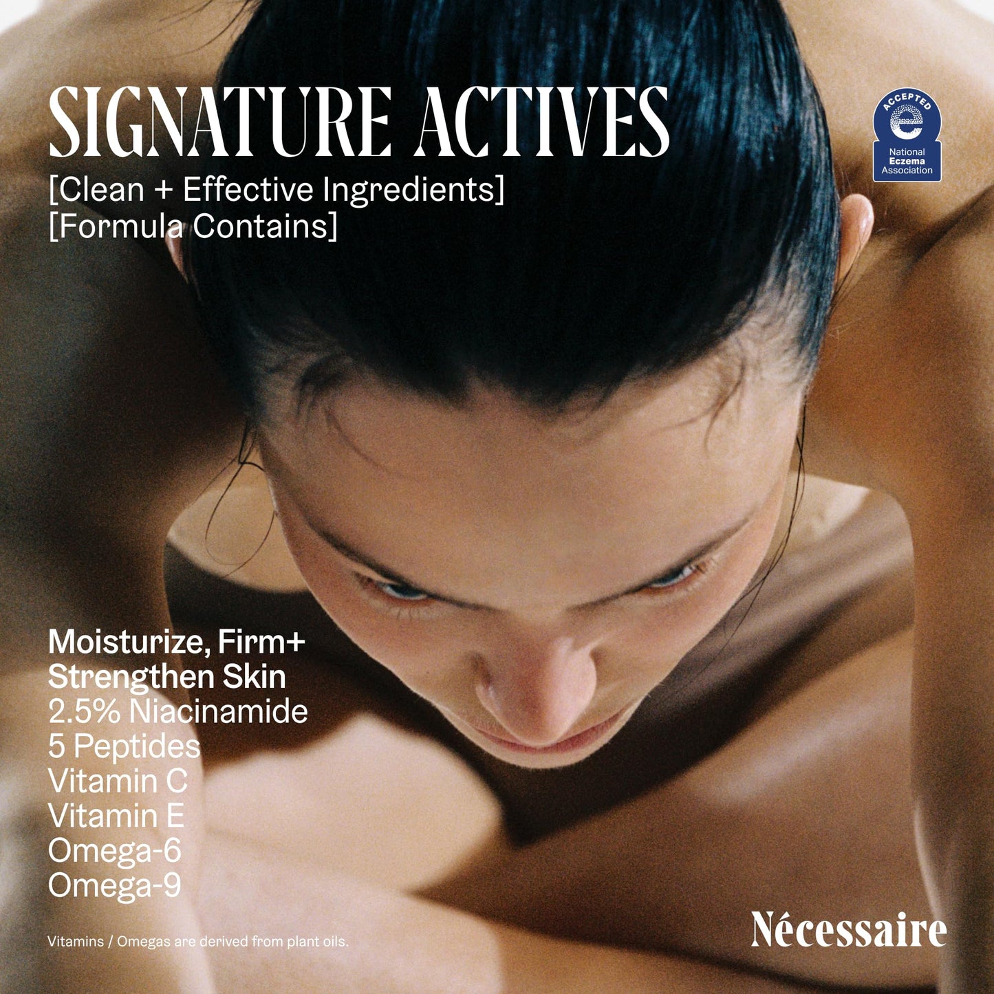 Nécessaire The Body Lotion. Fragrance-Free. Multi-Peptide Firming Lotion to Moisturize, Firm, Strengthen. 2.5% Niacinamide, Vitamin C/E + Omega 6/9