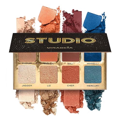 Mirabella Studio Makeup Eyeshadow Palette - Highly Pigmented Matte & Shimmer Shades. Long-Lasting - Professional-Grade Talc-Free, Gluten-Free…