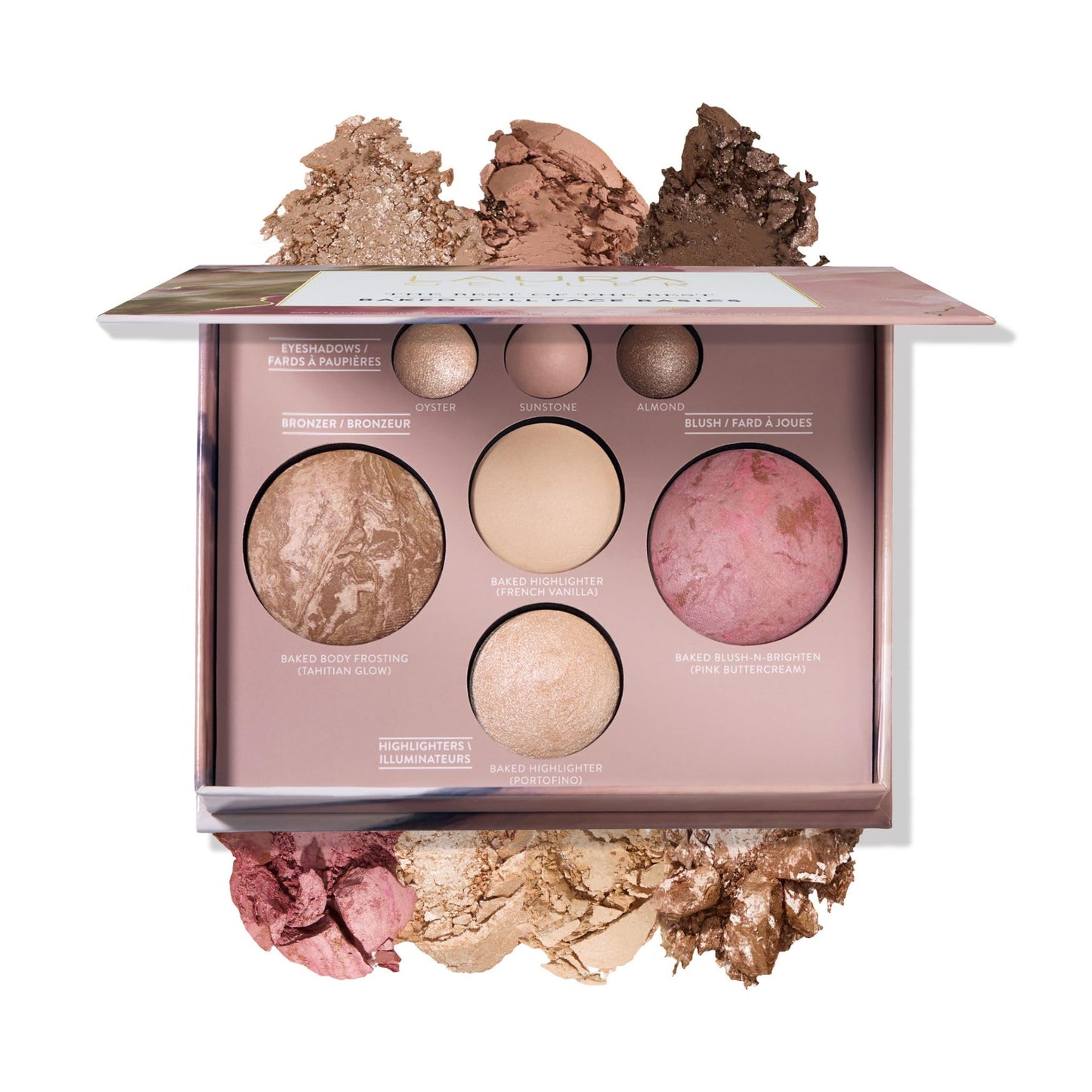 LAURA GELLER NEW YORK Best of the Best Baked Palette - 7-in-1 Full Face Palette - Bronzer, Blush, 2 Highlighters & 3 Eyeshadows - Crease-Proof Beauty and Personal Care LAURA GELLER NEW YORK Default Title