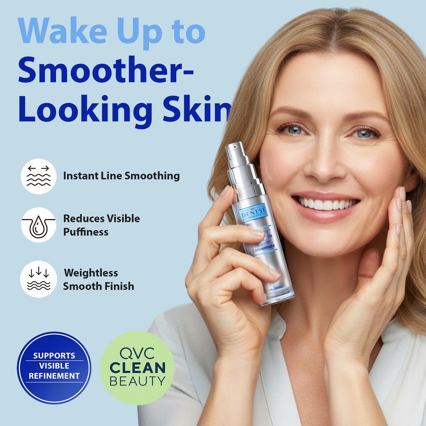 Dr. Denese Wrinkle RX 76% Peptide Solution Concentrate 1 oz - Supports Smoother, Firmer-Looking Skin With Lightweight Hydration - Doctor-Developed