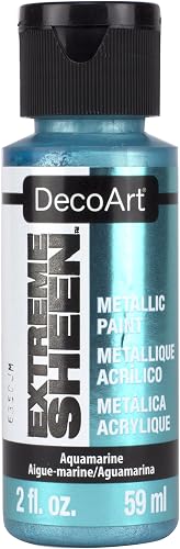 DecoArt Extreme Sheen Paint -Aquamarine, 2 Fl Oz (Pack of 1)
