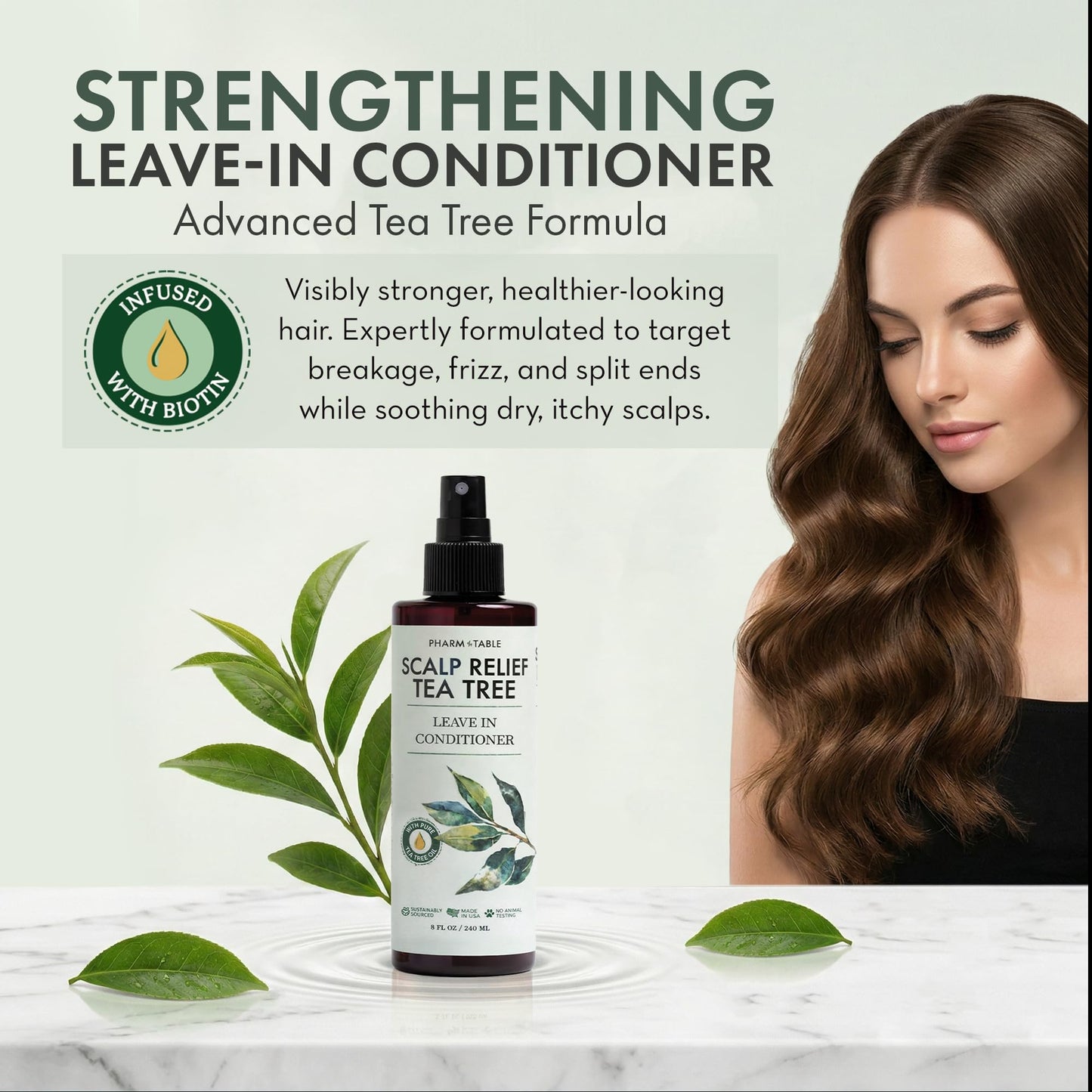 Leave In Conditioner Spray - Tea Tree Scalp Treatment Beauty and Personal Care PHARM TO TABLE