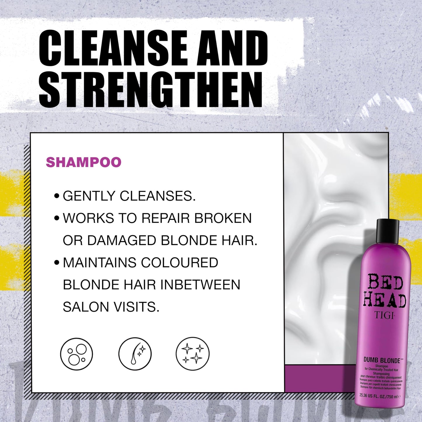 TIGI Bed Head Dumb Blonde Shampoo, 25.36 Fl Oz