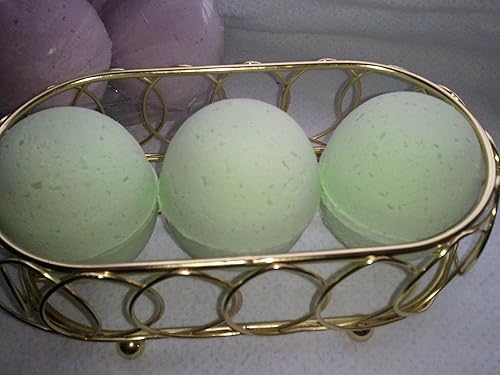 Spa Pure Cucumber Melon Bath Bombs: Fizzies, XL, Handmade in The USA with Shea, Mango and Cocoa Butter, Ultra Moisturizing, Great for Dry Skin…