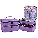 ZFZGFRCS Nail Polish Organizer- Holds 30 Bottles Nail Supply Organizers and Storage Double-layer Nail Bag Organizer Case Nail varnish Organizer Nail