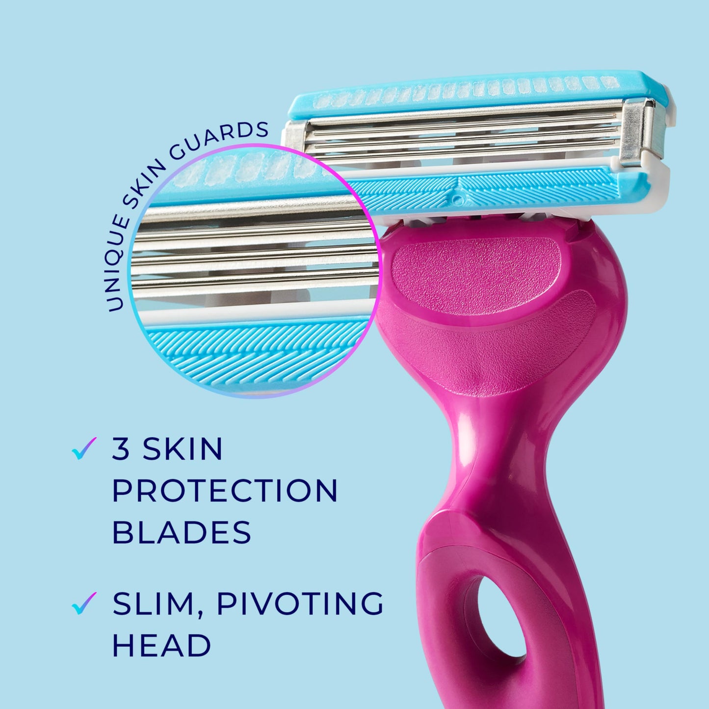 Schick Hydro Silk Ultimate Pubic Skin Protection, Bikini Razor - Razors for Women Sensitive Skin, Pubic Hair Razor for Women, Includes 1 Handle with 3 Beauty and Personal Care Schick Hydro Silk