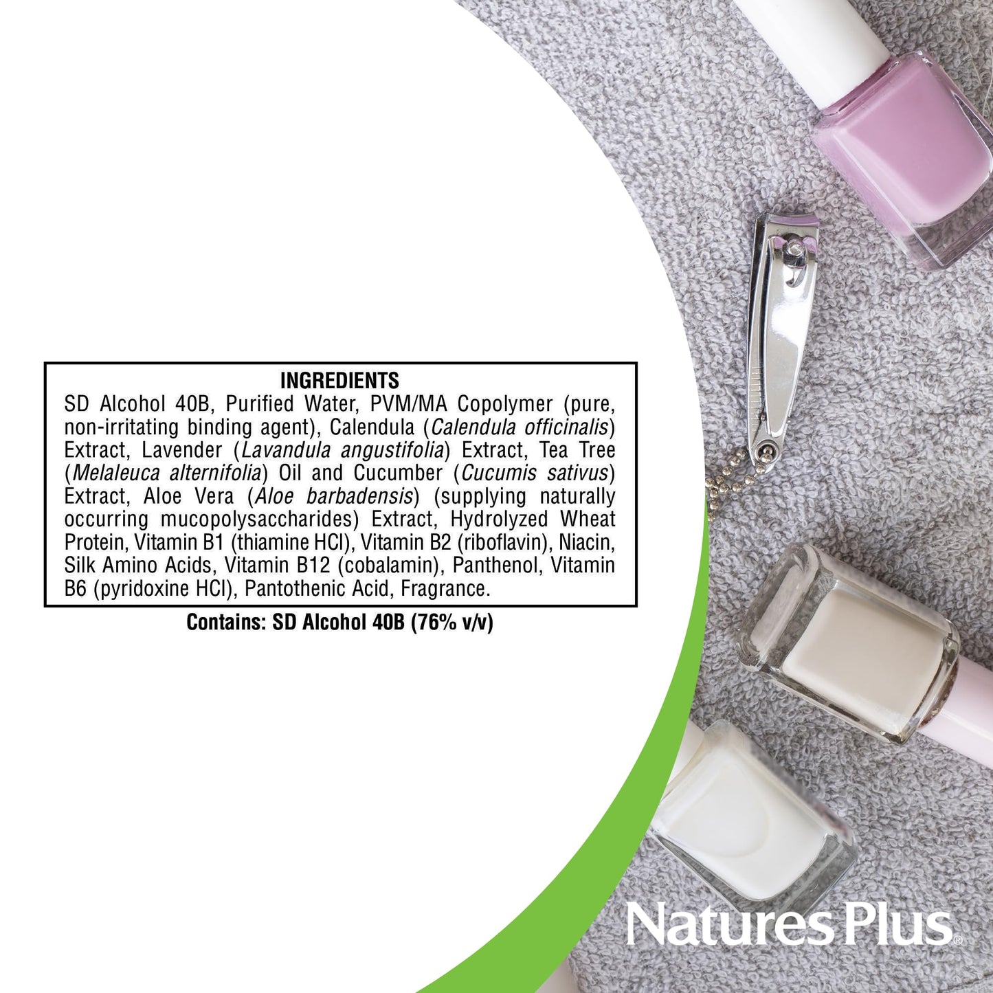 NaturesPlus Ultra Nails Nutrient-Activated Strengthener - .25 fl oz - Naturally Strengthens Nails & Cuticles - Conditions Nails With Aloe, Calendula