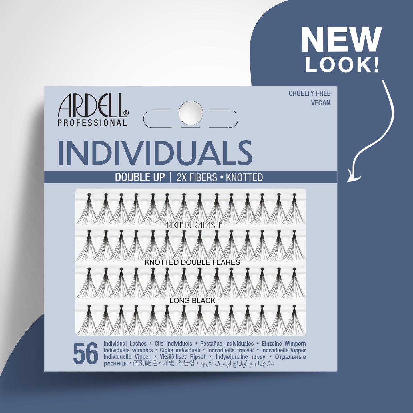 Double Up Individuals Knotted Long Black