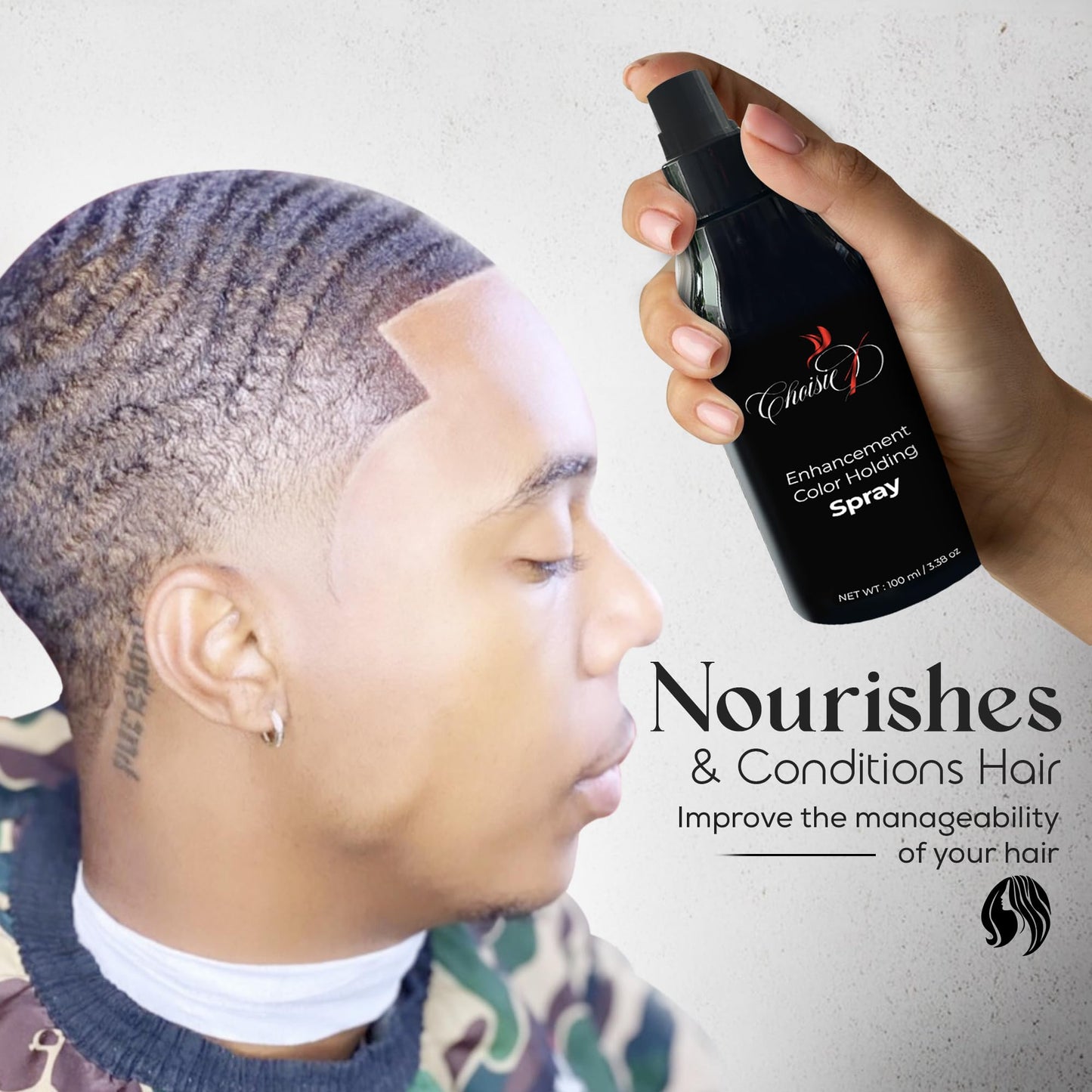 CHOISIE1 Color Enhancement Holding Spray - Strong Setting Lock and Color Enhancer for Barbers