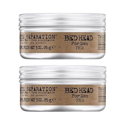 TIGI Bed Head for Men Matte Separation Workable Wax - Use for Strong Hold - For Men's Hairstyles - Use on Damp or Dry Hair - Premium Strong Hold Hair